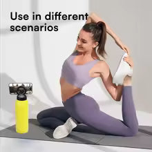 Insulated Water Bottle with Magnetic Phone Holder Compatible with MagSafe and iPhone,Double-Sided Magnet,Hot 12H Cold 24H,Stainless Steel Water Bottle Phone Mount for Sports Travel,32oz